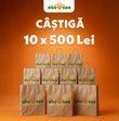 Castiga dintre cele 10 vouchere de cumparaturi in valoare de 500 Lei