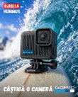 Castiga una dintre cele 7 camere video sport GoPro Hero 4K30