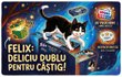 Caștiga vouchere eMAG în valoare de 500 de lei fiecare sau instant pachete cu hrană pentru pisici Felix Doubly Delicious