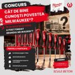 Castiga un set Milwaukee de 6 șurubelnițe Tri-Lobe