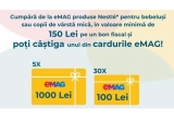 Castiga vouchere eMAG in valoare de 1.000 sau 100 lei fiecare