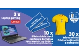 Castiga un laptop gaming Lenovo, bilete la meci sau un tricou oficial Echipa Naționala a Romaniei