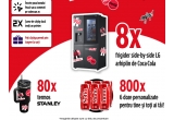 Castiga combine frigorifice LG, termosuri personalizate sau pachet cu 6 doze Coca Cola Gust Original