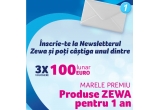 Castiga vouchere lunare de 100 euro  sau produse Zewa pentru un an