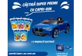 Castiga o mașinuța electrica BMW i4 sau kituri Capri Sun formate din baterii externe si boxe portabile