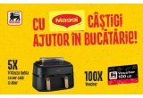 Castiga friteuze duble Philips Airfryer sau vouchere Mega Image in valoare de 100 lei fiecare
