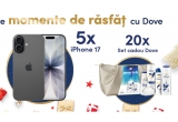 Castiga un telefon iPhone 17 sau seturi cadou Dove