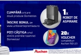 Castiga un robot de aspirare sau vouchere Auchan in valoare de 150 lei fiecare