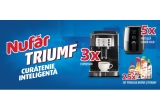 Castiga un espressor De'longhi Magnifica S, o friteuza Philips AirFryer Seria 2000 sau seturi produse Nufar și Triumf