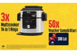 Castiga un multicooker 14 in 1 Ninja sau vouchere Carrefour in valoare de 300 lei fiecare