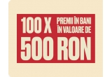 Castiga sute de premii in bani in valoare de 500 lei fiecare