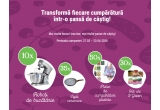 Castiga roboți de bucatarie, tigai ceramice, plase de cumparaturi sau produse O’Green pentru mese delicioase