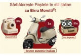 Castiga un scuter Vespa, un aparat foto Polaroid sau cosuri de picnic