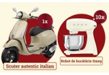 Castiga un scuter Vespa sau roboti de bucatarie Smeg